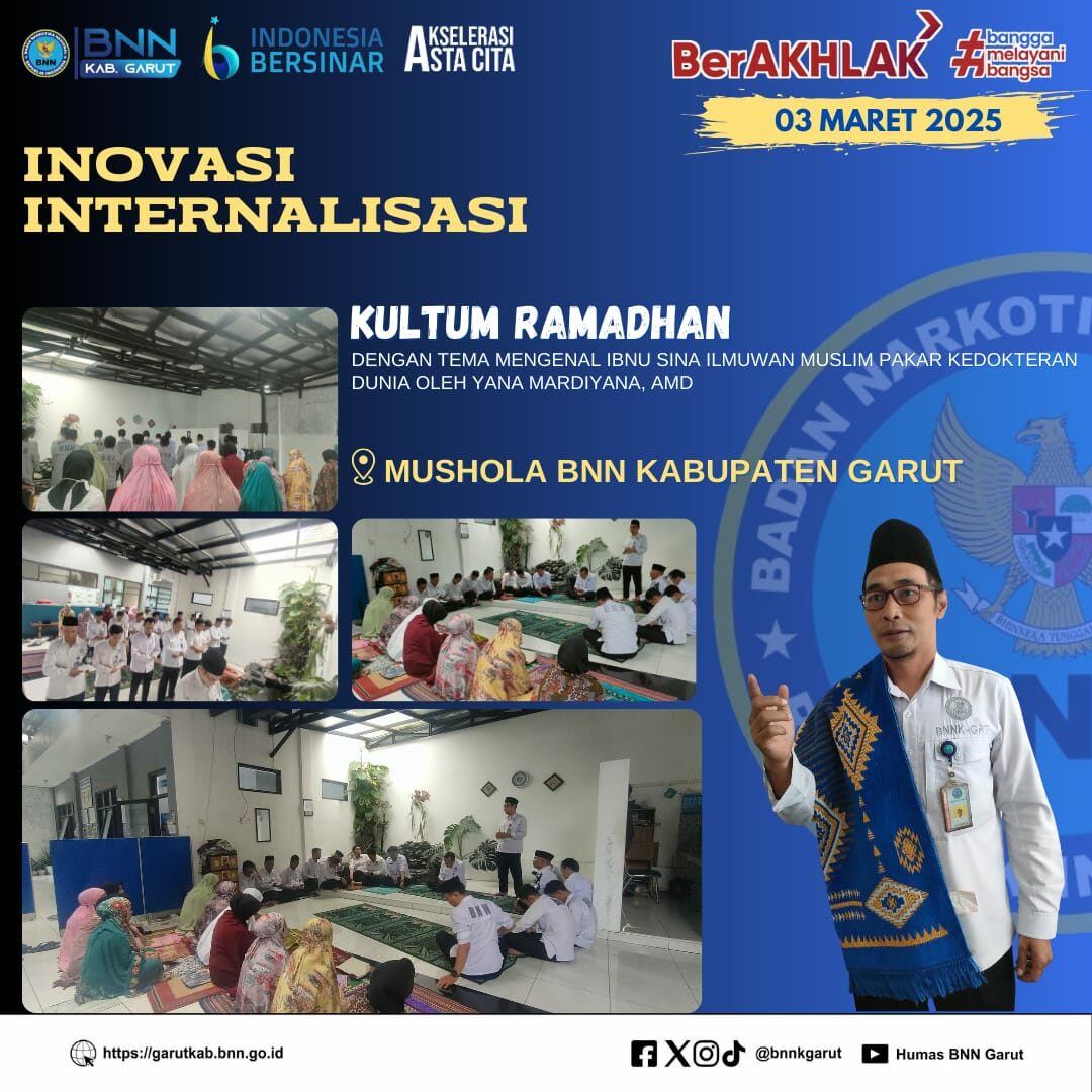 BNNK Garut Sambut Ramadhan Dengan Ketakwaan Dan Wujudkan Indonesia BERSINAR Melalui Kultum Ramadhan BNNK Garut Sambut Ramadhan Dengan Ketakwaan Dan Wujudkan Indonesia BERSINAR Melalui Kultum Ramadhan