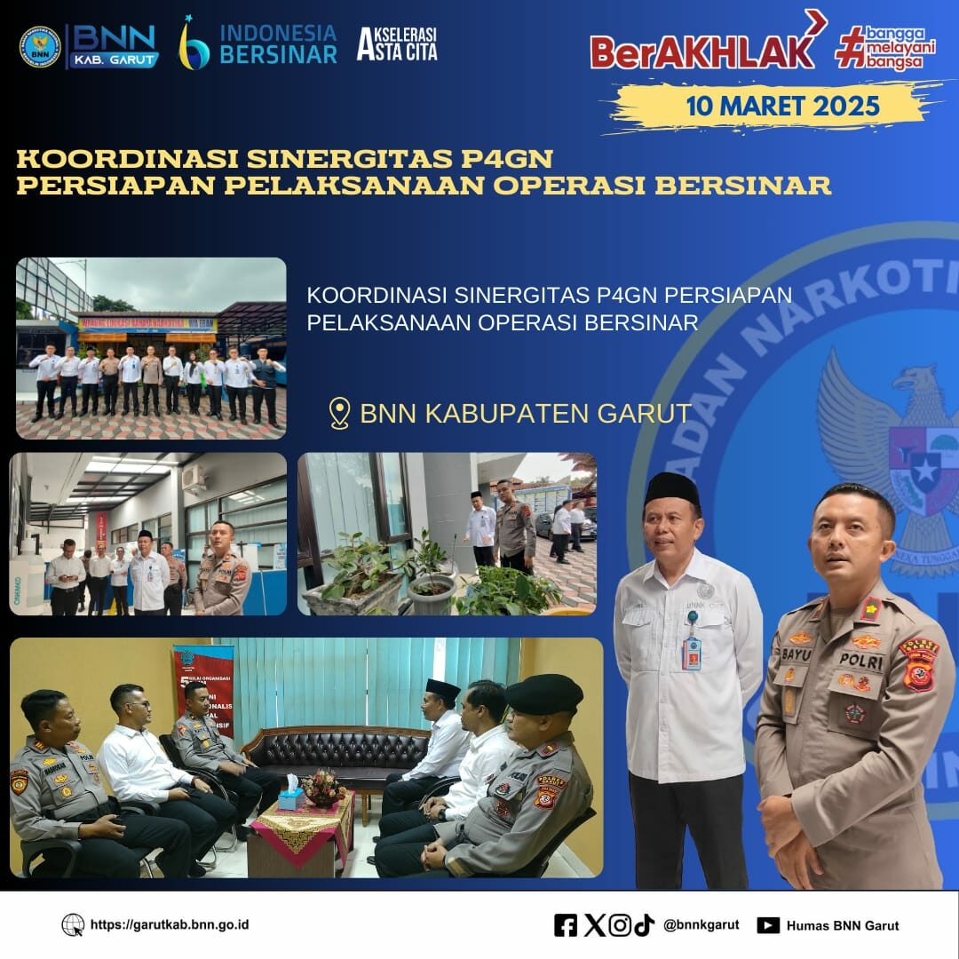 Koordinasi Dan Sinergitas P4GN Dalam Rangka Persiapan Pelaksanaan Operasi BERSINAR Koordinasi Dan Sinergitas P4GN Dalam Rangka Persiapan Pelaksanaan Operasi BERSINAR
