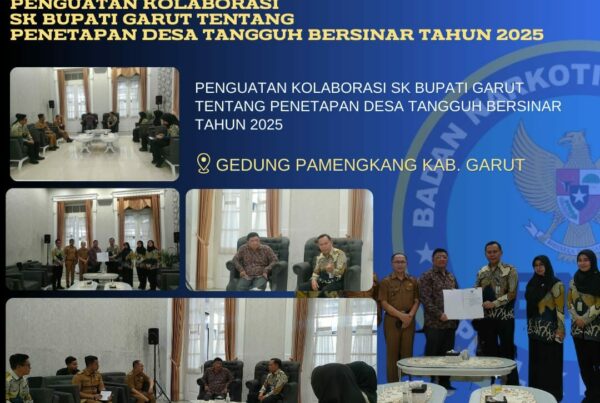 Penyerahan Surat Keputusan Penetapan Desa Tangguh Bersih Narkoba Kabupaten Garut Tahun 2025