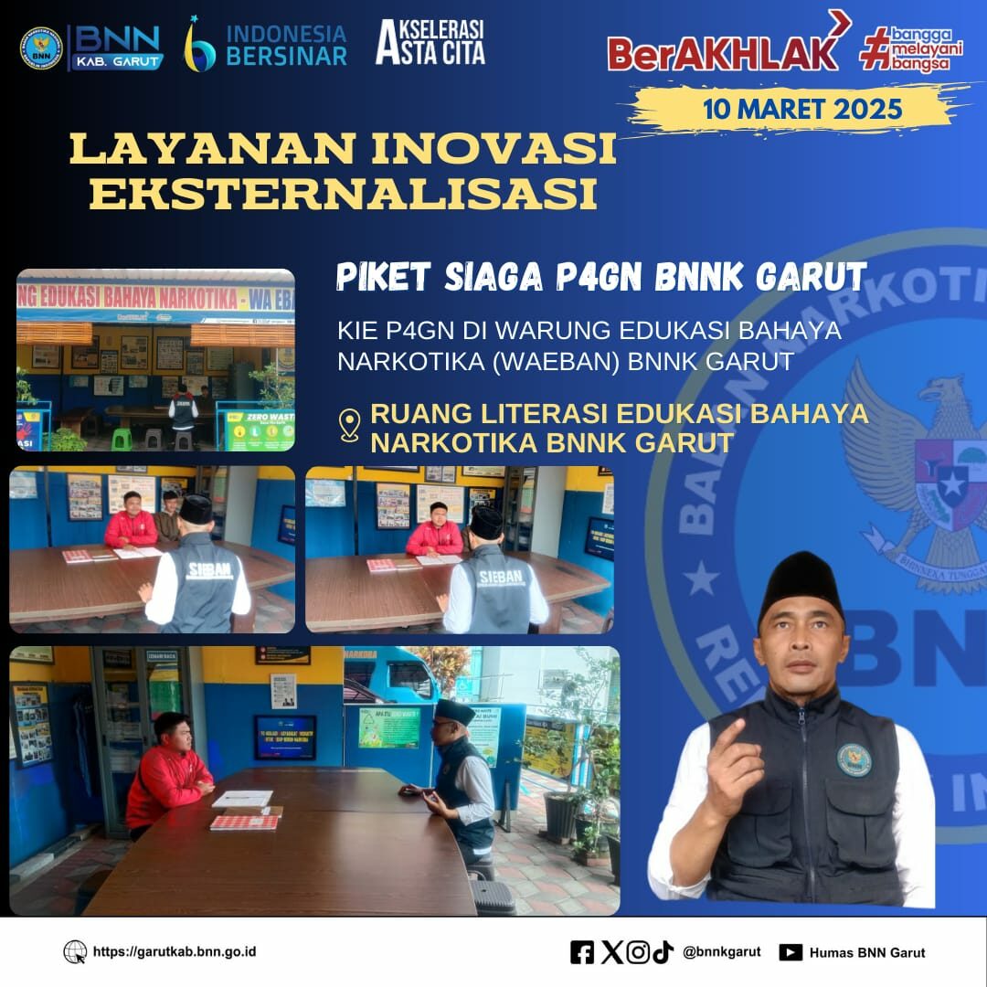 SIAGA P4GN BNNK GARUT KIE P4GN DI WARUNG EDUKASI BAHAYA NARKOTIKA (WA EBAN) BNNK GARUT SIAGA P4GN BNNK GARUT KIE P4GN DI WARUNG EDUKASI BAHAYA NARKOTIKA (WA EBAN) BNNK GARUT