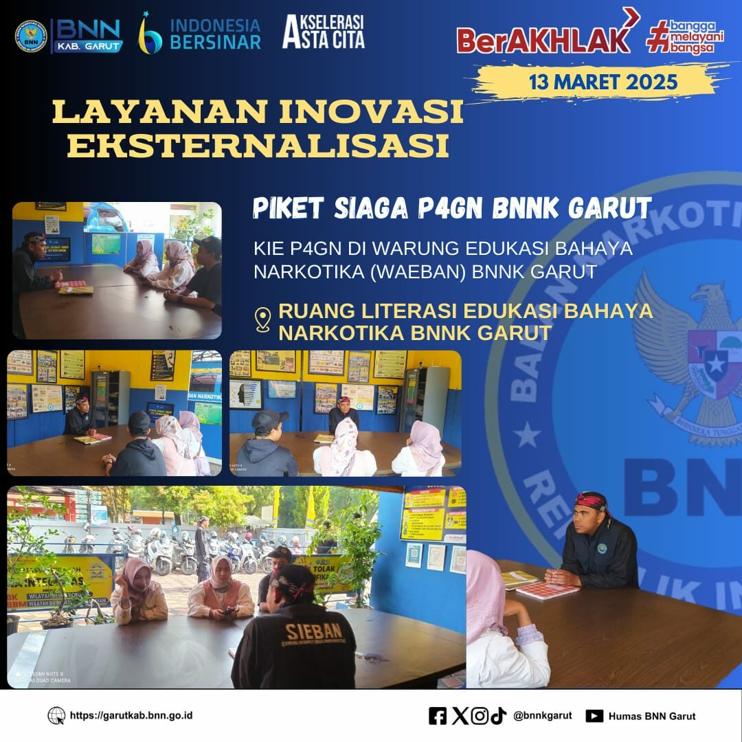 SIAGA P4GN BNNK GARUT KIE P4GN DI WARUNG EDUKASI BAHAYA NARKOTIKA (WA EBAN) BNNK GARUT SIAGA P4GN BNNK GARUT KIE P4GN DI WARUNG EDUKASI BAHAYA NARKOTIKA (WA EBAN) BNNK GARUT