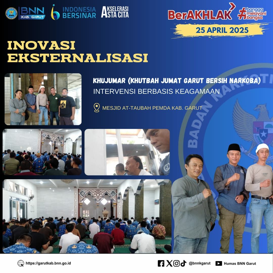 KHUJUMAR (Khutbah Jumat Garut Bersih Narkoba) “Intervensi Sosial Berbasis Keagamaan” di Lingkungan Masjid At-Tauhid