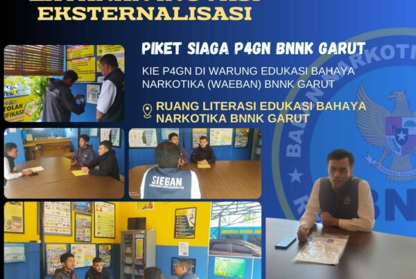 SIAGA P4GN, BNNK GARUT GELAR KIE P4GN DI WARUNG EDUKASI BAHAYA NARKOTIKA (WA EBAN) BNNK GARUT