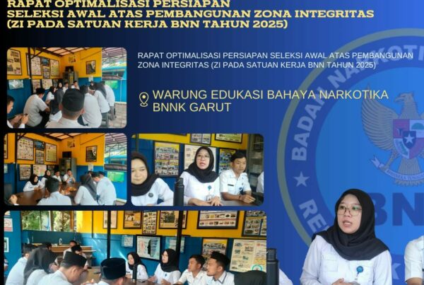 BNNK Garut Gelar Rapat Optimalisasi Persiapan Desk Evaluasi Pembangunan Zona Integritas