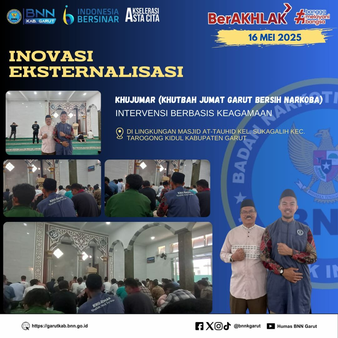KHUJUMAR (Khutbah Jumat Garut Bersih Narkoba) “Intervensi Sosial Berbasis Keagamaan” di Lingkungan Masjid At-Tauhid