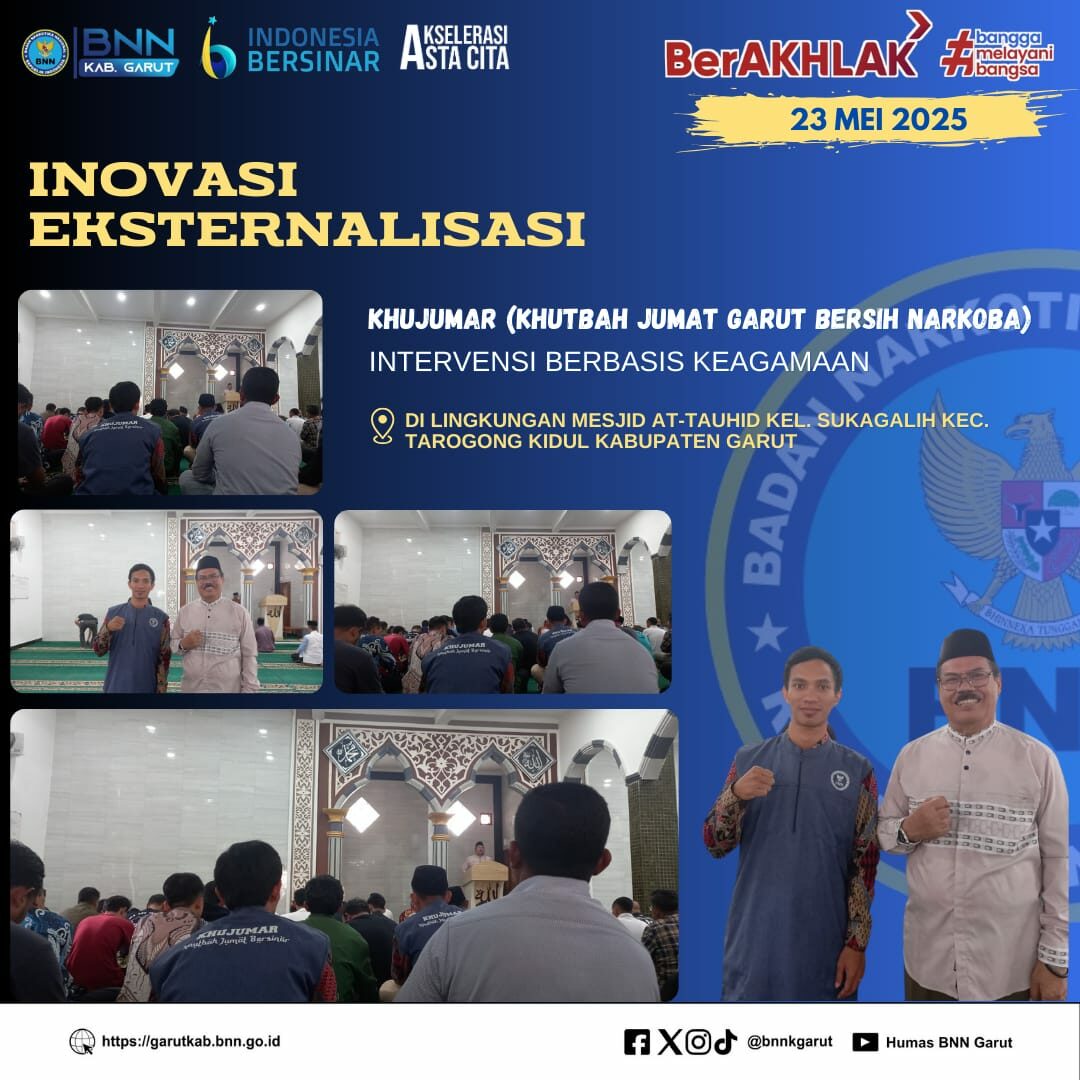 KHUJUMAR (Khutbah Jumat Garut Bersih Narkoba) “Intervensi Sosial Berbasis Keagamaan” di Lingkungan Masjid At-Tauhid