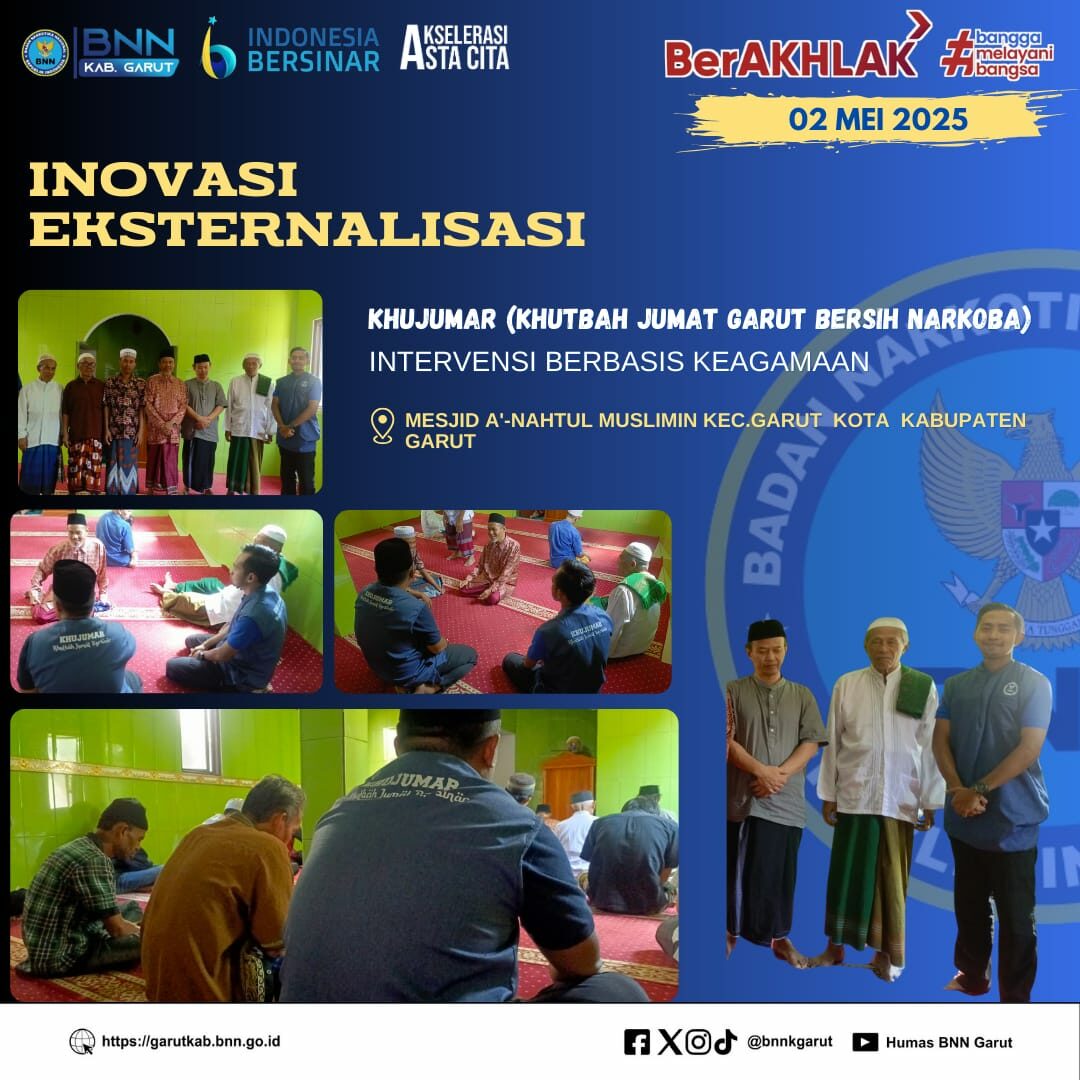 KHUJUMAR (Khutbah Jumat Garut Bersih Narkoba) “Intervensi Sosial Berbasis Keagamaan” di Lingkungan Masjid I’anahtul Muslimin