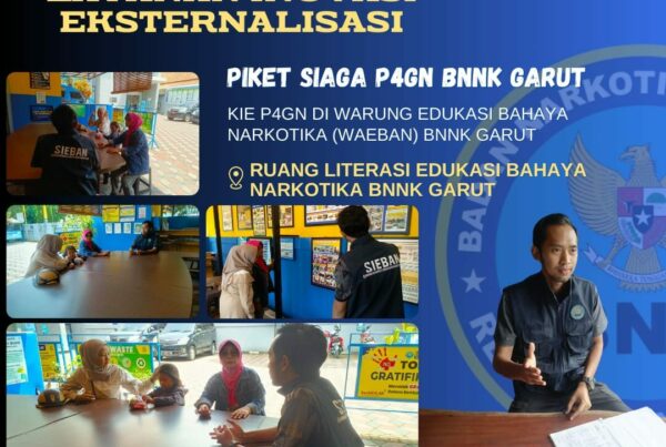 SIAGA P4GN, BNNK GARUT GELAR KIE P4GN DI WARUNG EDUKASI BAHAYA NARKOTIKA (WA EBAN) BNNK GARUT