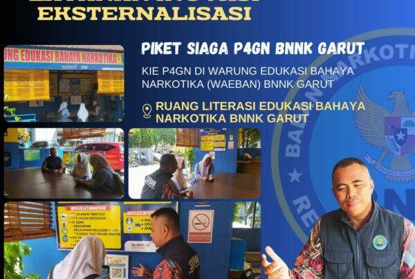 SIAGA P4GN, BNNK GARUT GELAR KIE P4GN DI WARUNG EDUKASI BAHAYA NARKOTIKA (WA EBAN) BNNK GARUT