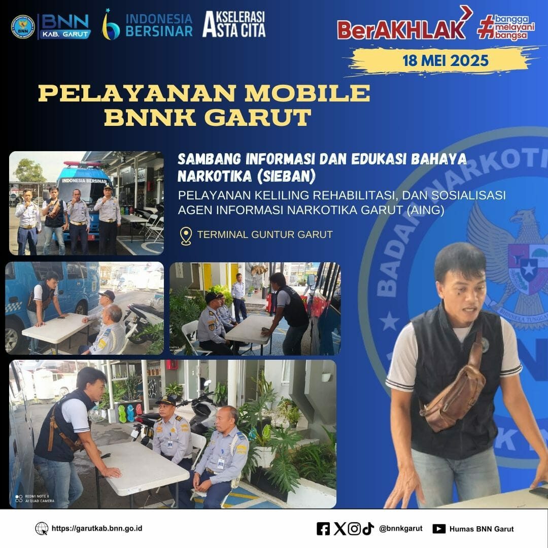 SAMBANG INFORMASI DAN EDUKASI BAHAYA NARKOTIKA (SIEBAN), PELAYANAN KELILING, DAN SOSIALISASI AGEN INFORMASI NARKOTIKA GARUT (AING) DI DESA HAURPANGGUNG