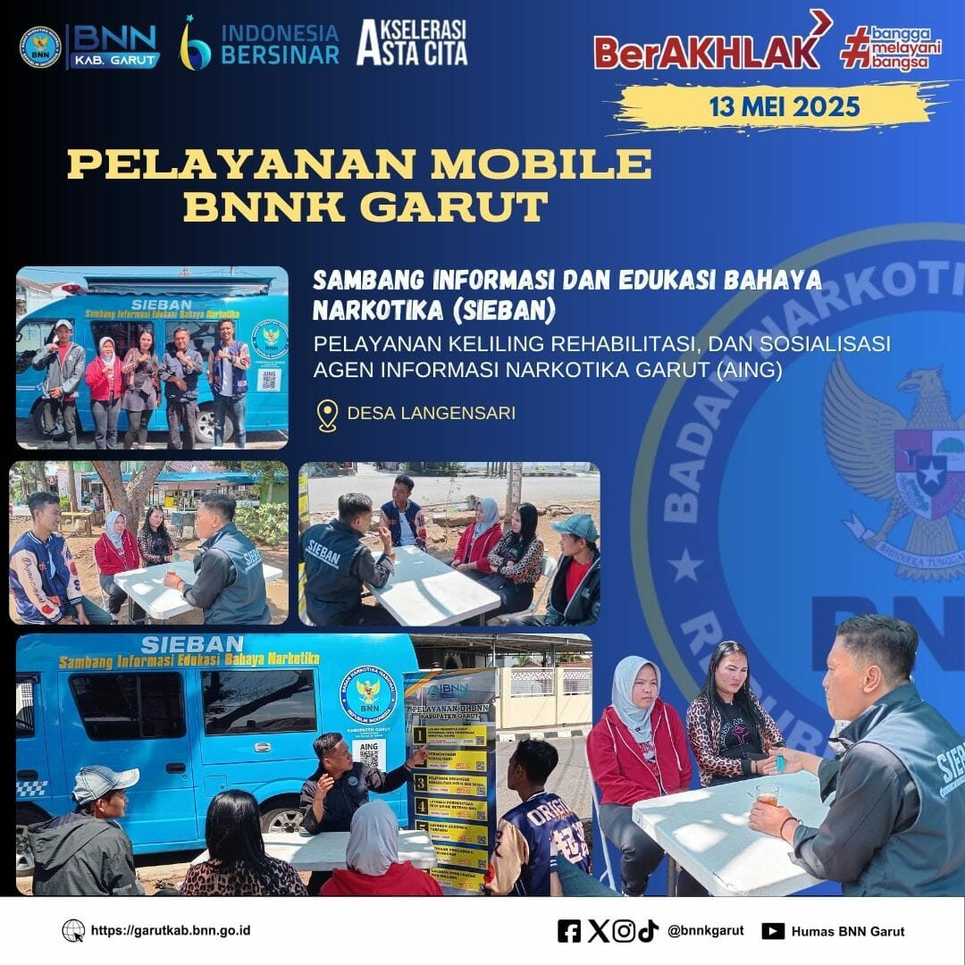 BNNK GARUT GELAR SAMBANG INFORMASI DAN EDUKASI BAHAYA NARKOTIKA (SIEBAN)