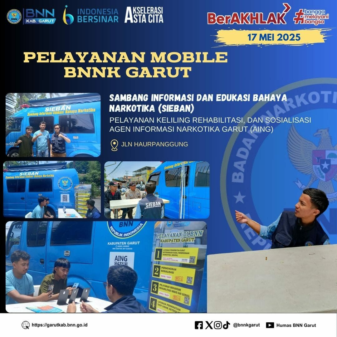 SAMBANG INFORMASI DAN EDUKASI BAHAYA NARKOTIKA (SIEBAN), PELAYANAN KELILING, DAN SOSIALISASI AGEN INFORMASI NARKOTIKA GARUT (AING) DI DESA HAURPANGGUNG