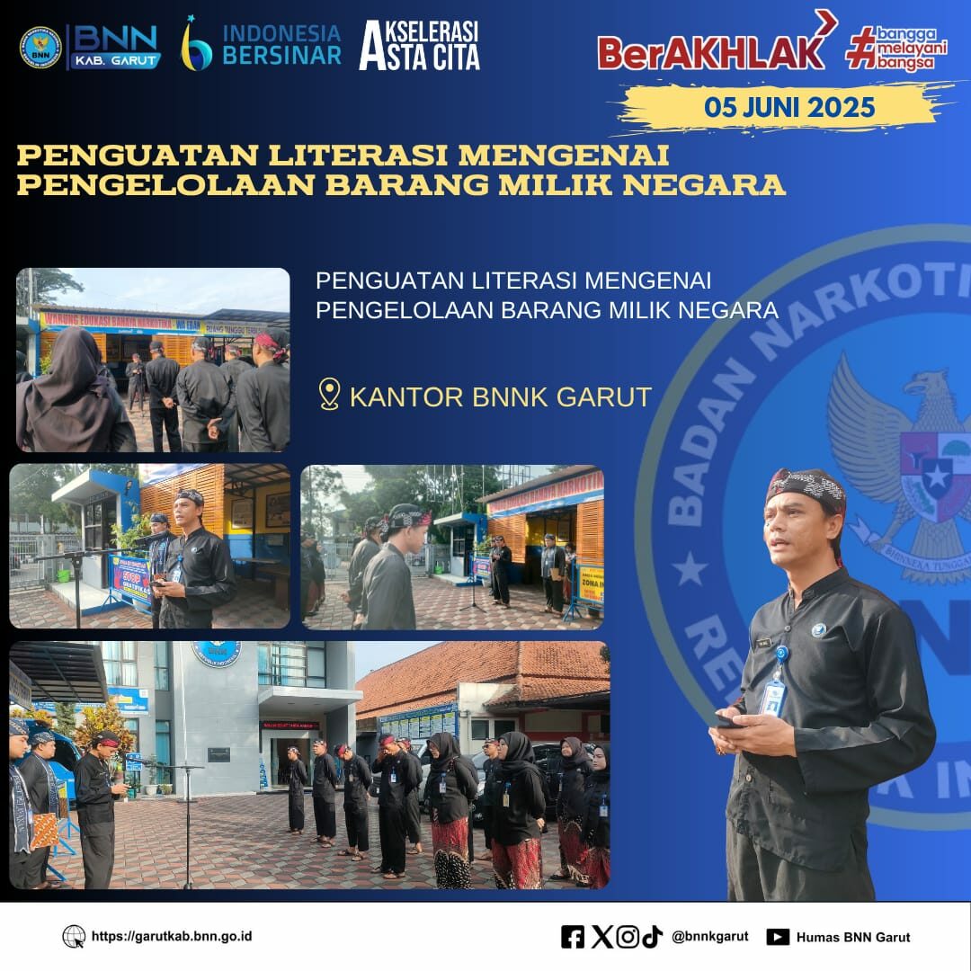 BNNK Garut Gelar Penguatan Literasi Mengenai Pengelolaan Barang Milik Negara