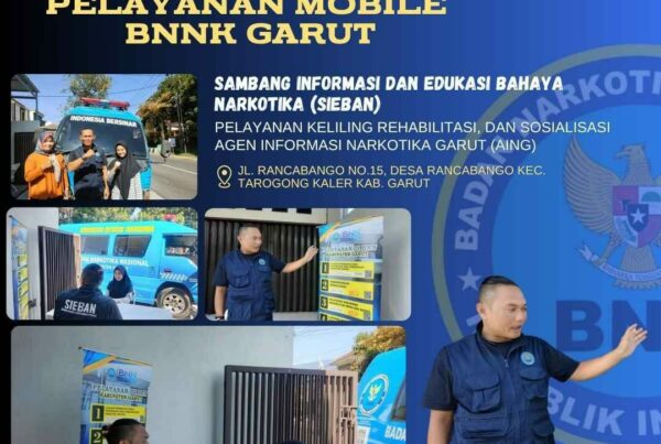 SAMBANG INFORMASI DAN EDUKASI BAHAYA NARKOTIKA (SIEBAN), PELAYANAN KELILING, DAN SOSIALISASI AGEN INFORMASI NARKOTIKA GARUT (AING) DI KELURAHAN PAMINGGIR